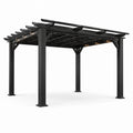 Pergola en aluminium avec éclairage LED intégré 3x4m