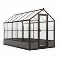 Serre de jardin en aluminium et verre trempé 4 mm